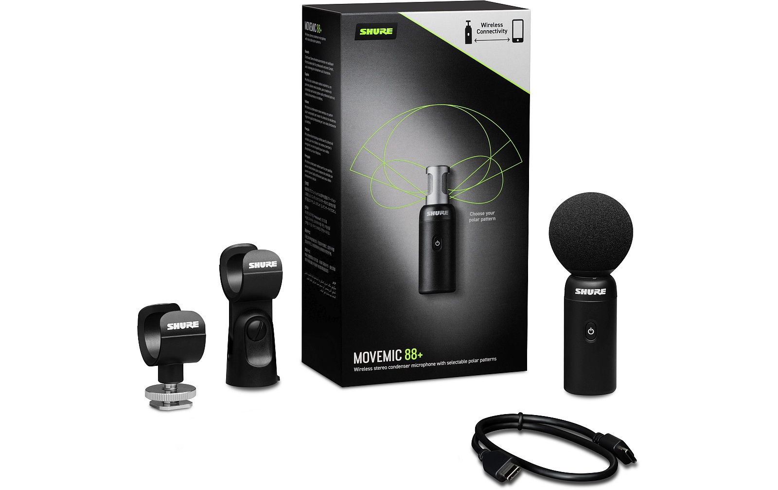 Shure MoveMic 88+ Drahtloses Stereo-Mikrofon