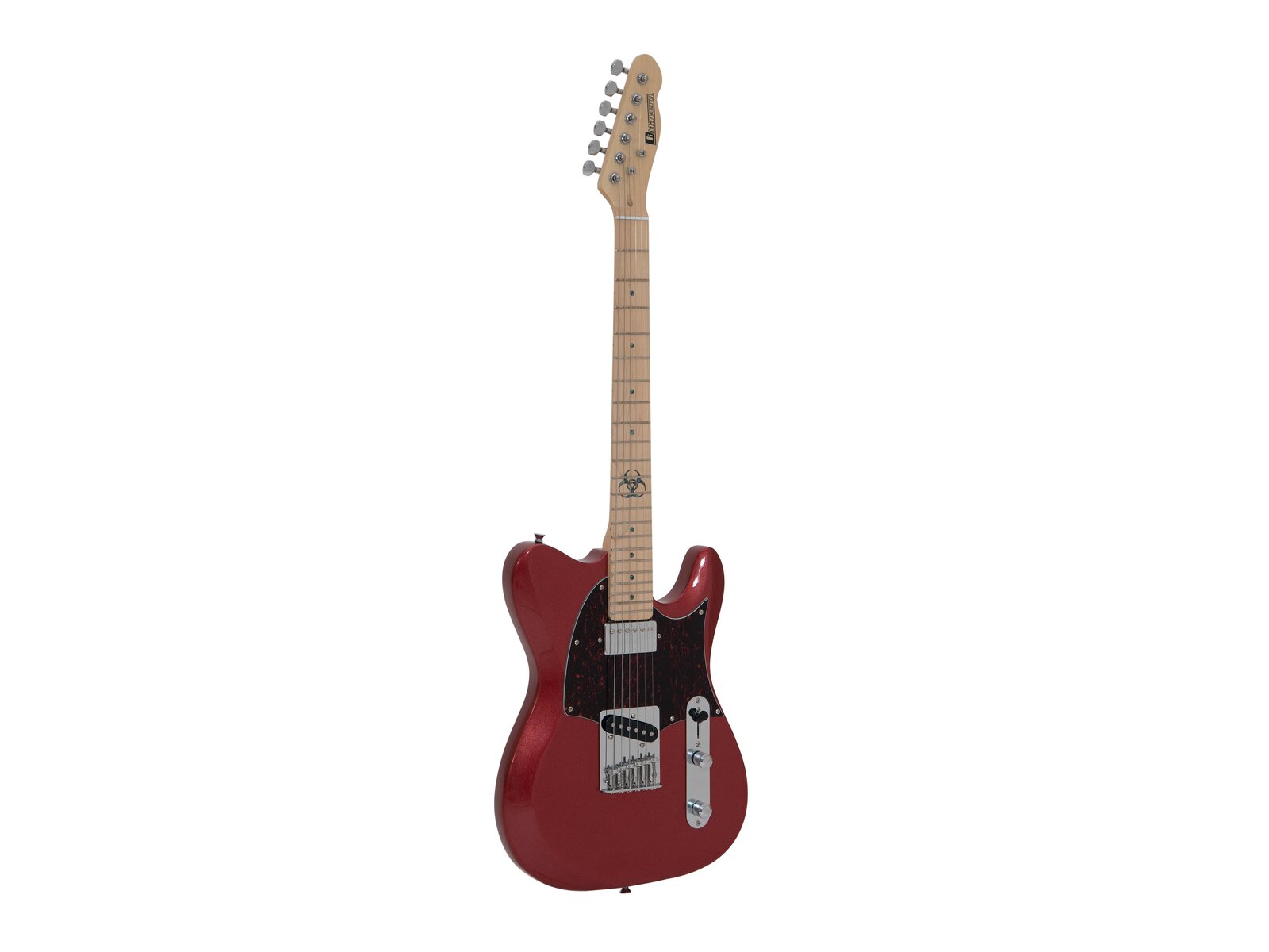 Dimavery TL-501 Modern E-Gitarre, red sparkle