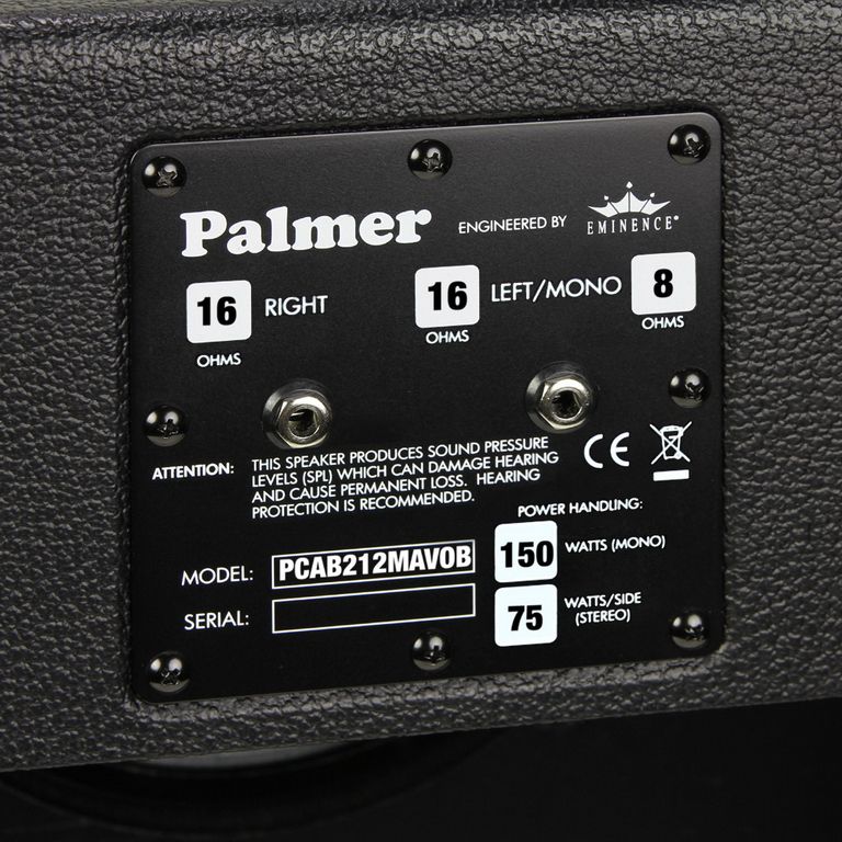 Palmer PCAB212MAVOB Gitarrenbox 2 x 12" mit Eminence Maverick 8 Ohm OB