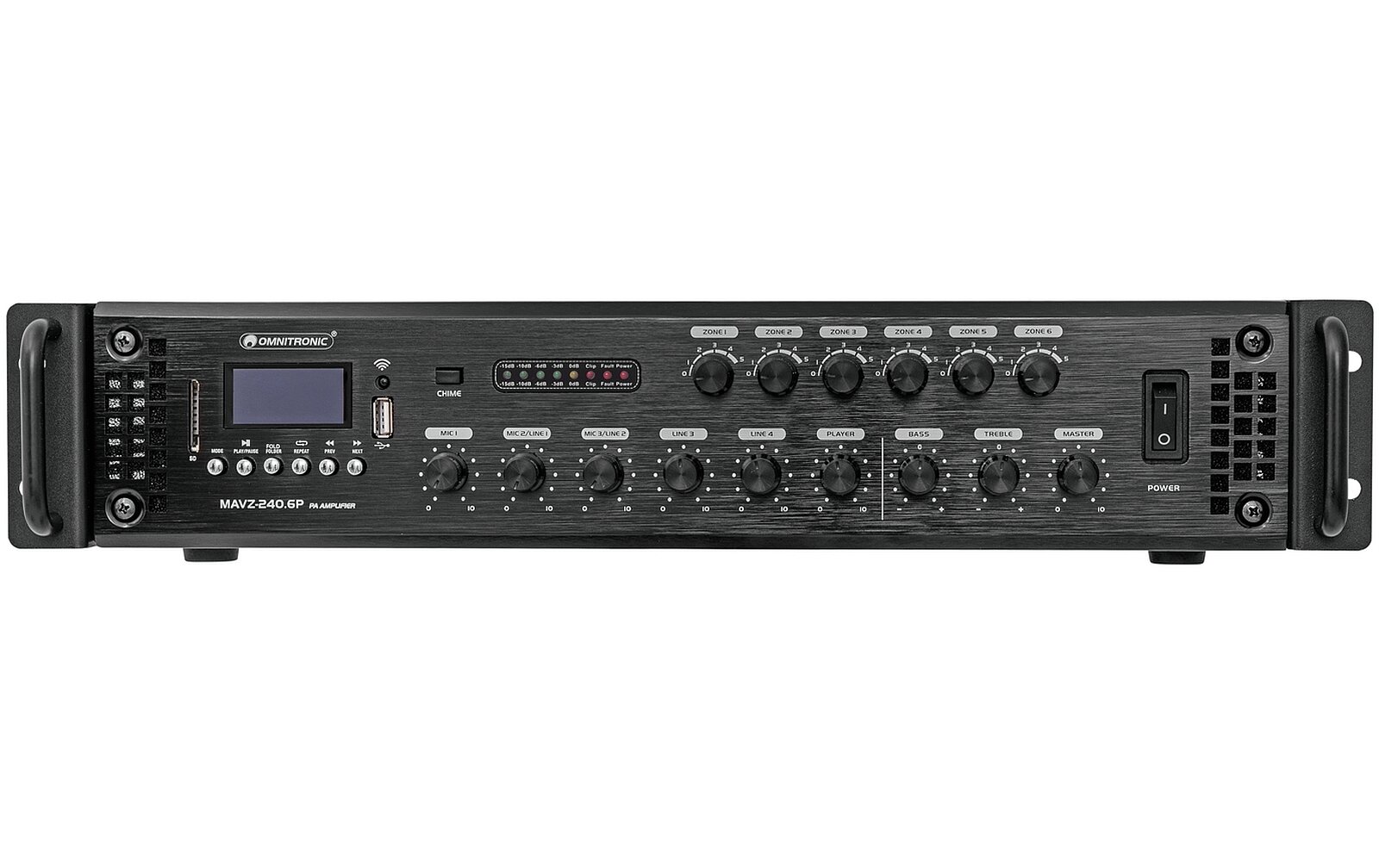 Omnitronic MAVZ-240.6P ELA-Mischverstärker