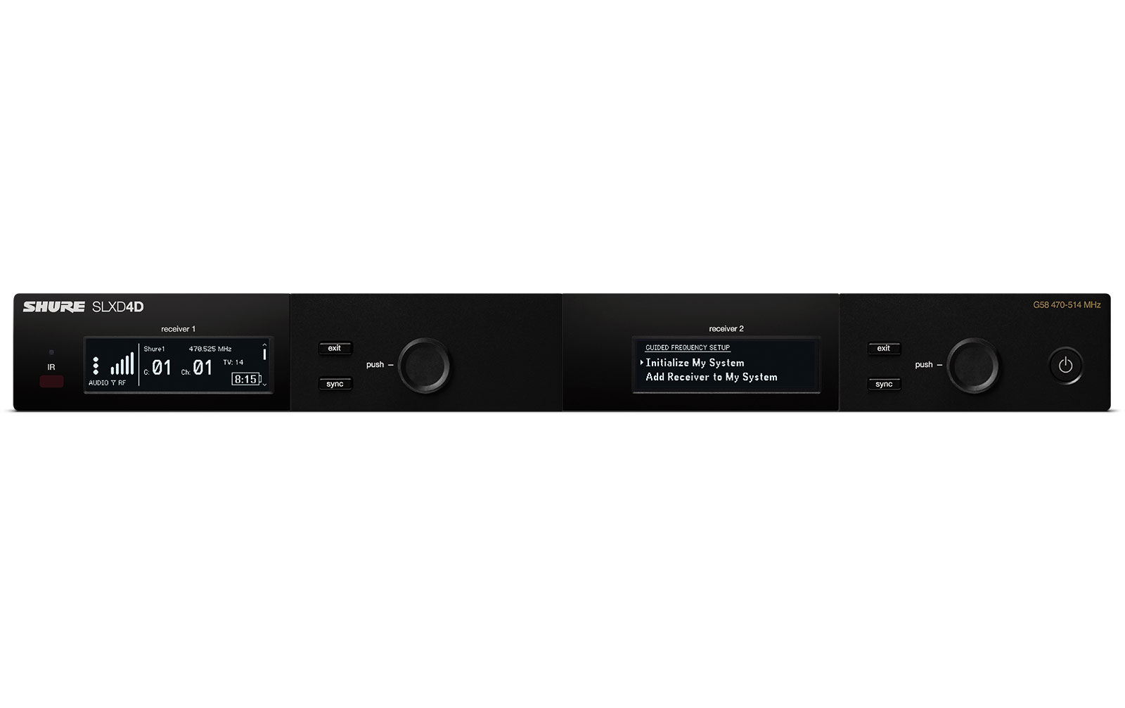 Shure SLXD4D SLX-D Doppelempfänger 470-514 MHz (SLXD4DE=-G59)