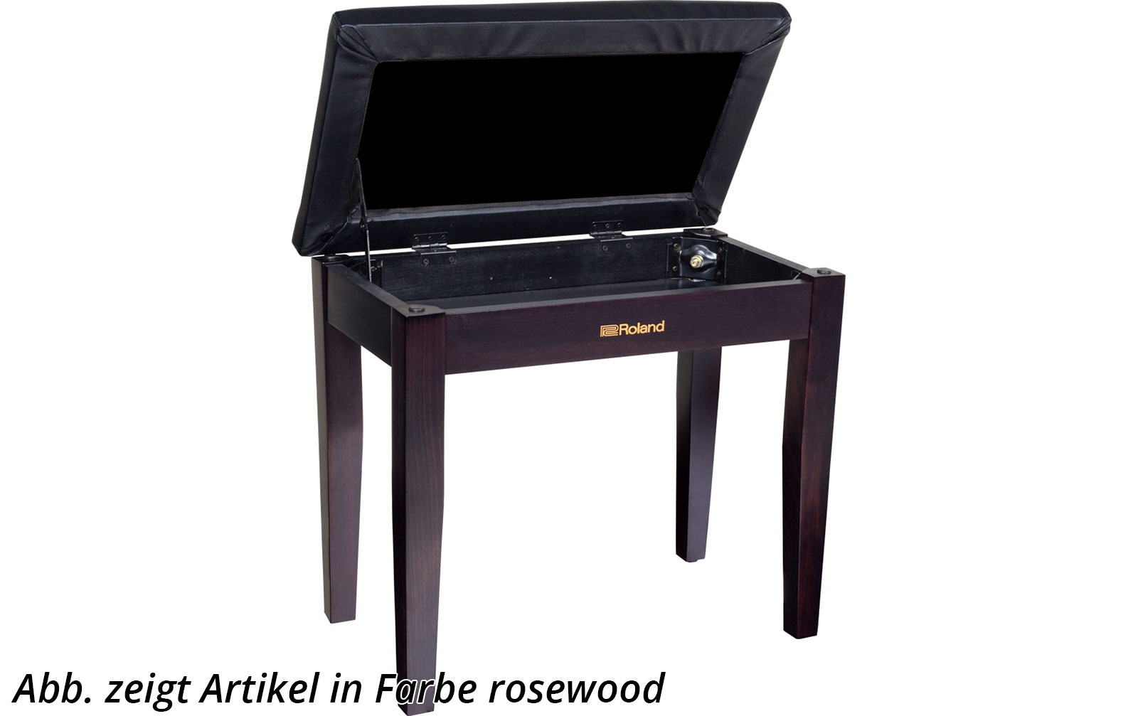 Roland RPB-100BK Klavierbank mit Staufach, Satin Black