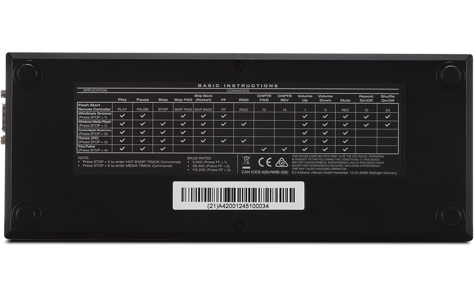 Denon Professional Flash Start Remote Controller
