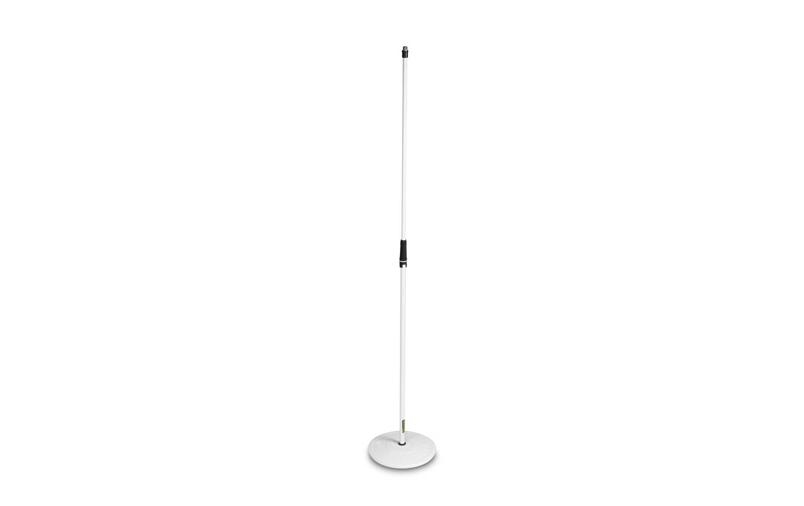 Gravity MS 23 W Mikrofonständer gerade mit Tellerfuß weiß