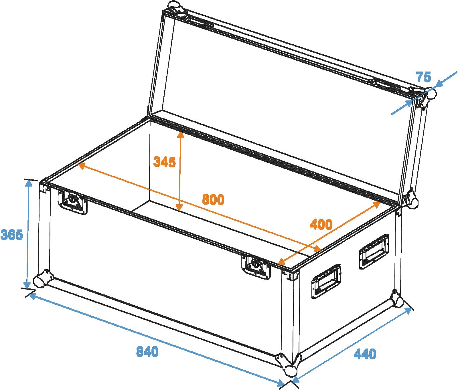 Roadinger Universal-Case Profi 80x40x40cm