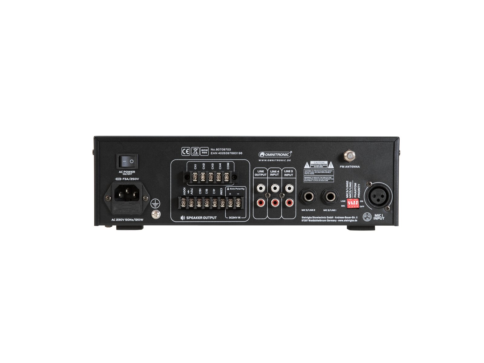 Omnitronic CPZ-60P ELA-Mischverstärker