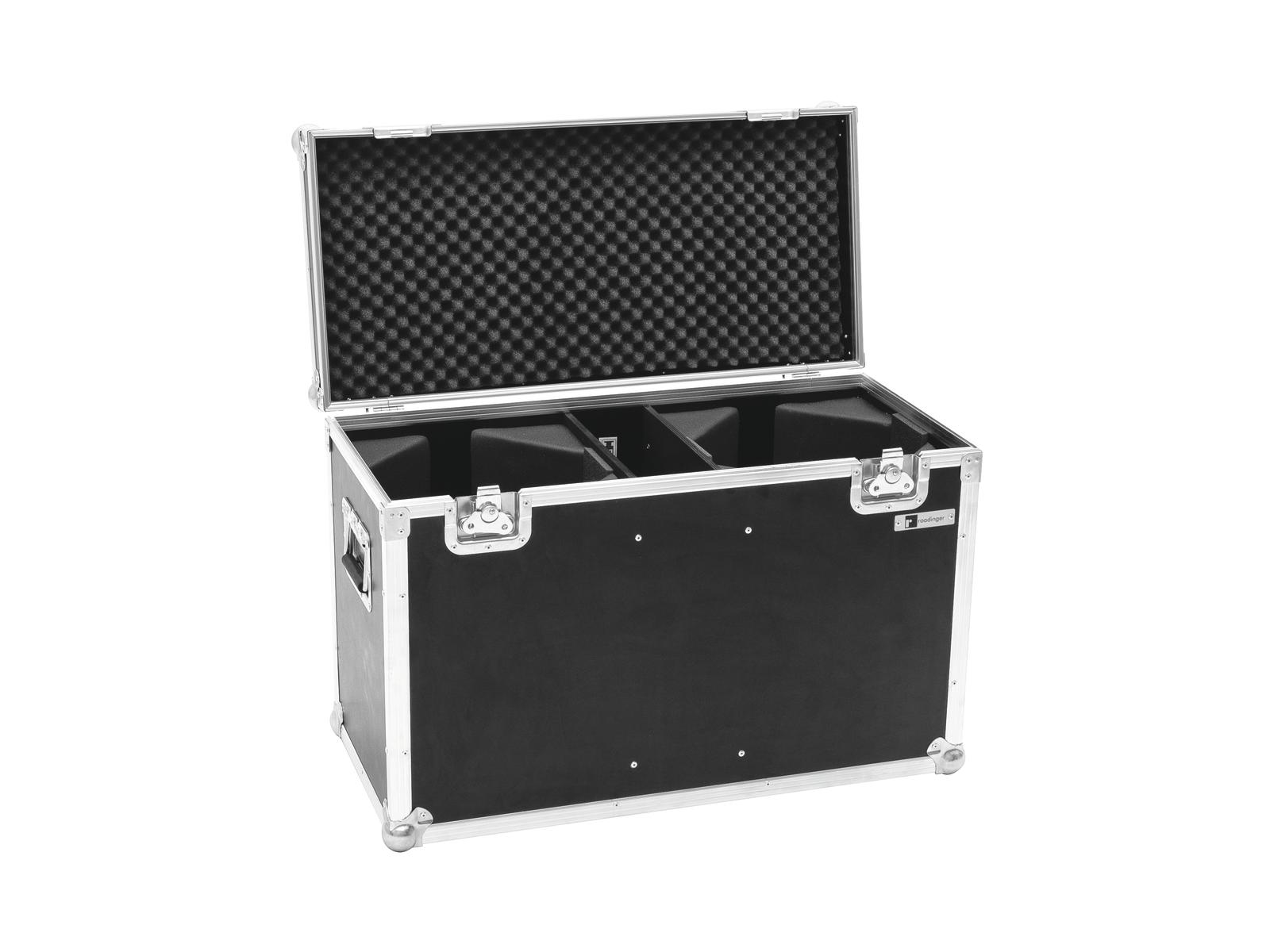 Roadinger Flightcase 2x LED THA-100F/THA-120PC