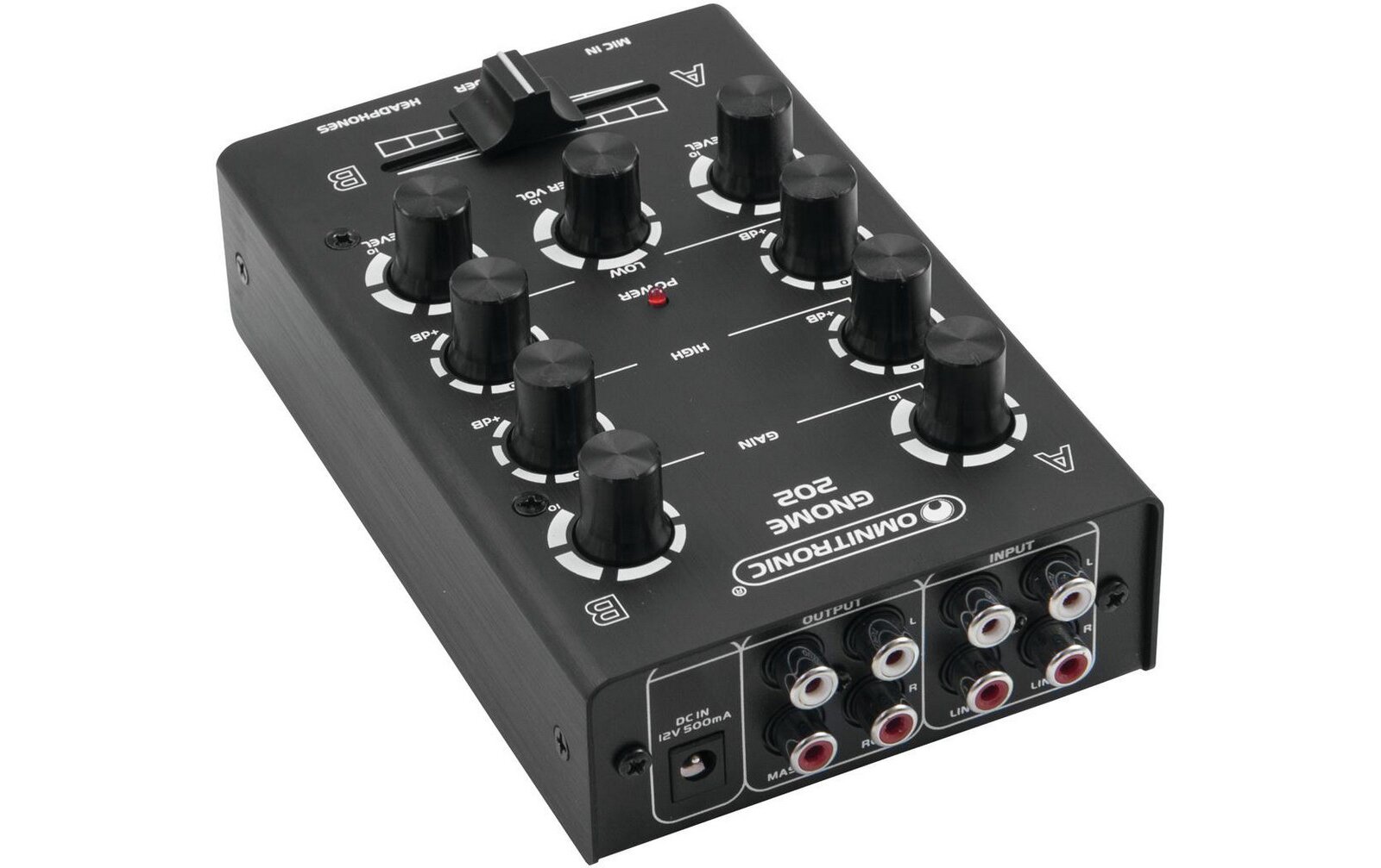Omnitronic GNOME-202 Mini-Mixer schwarz