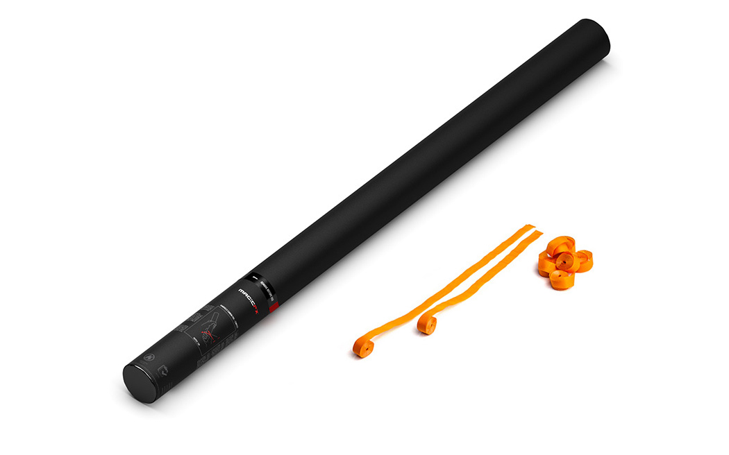 Magic FX Handheld Luftschlangen Kanone Pro 80cm Orange
