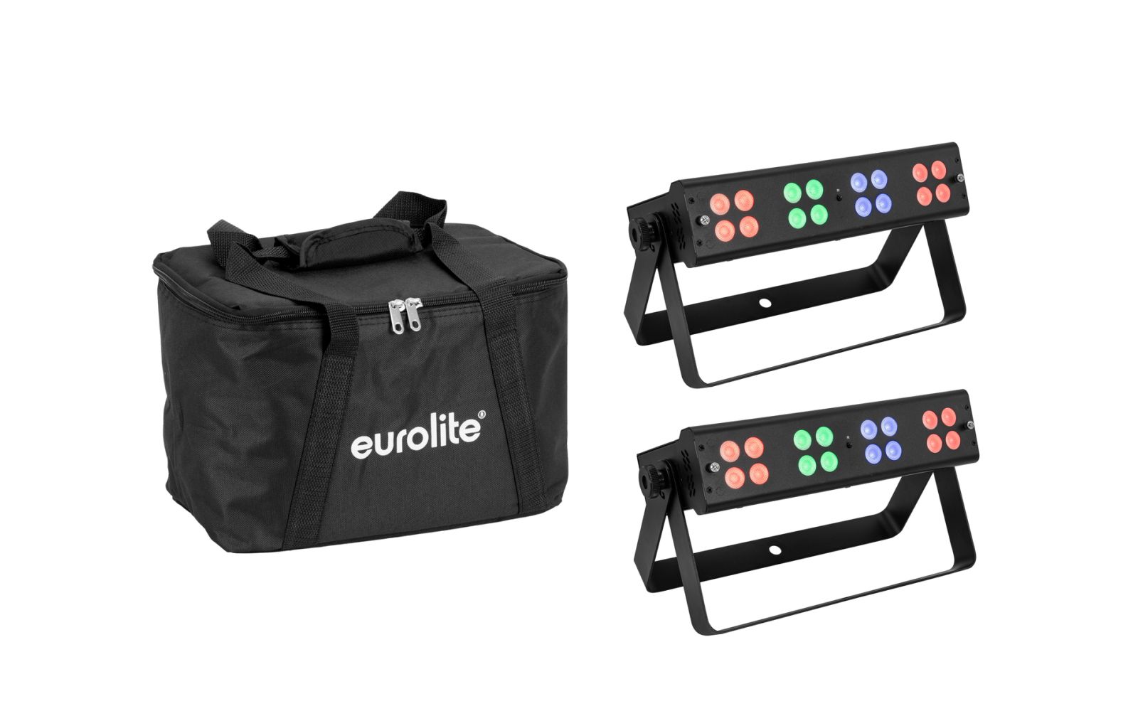 Eurolite Set 2x LED Silent Bar 16x4W RGB/WW + Soft-Bag