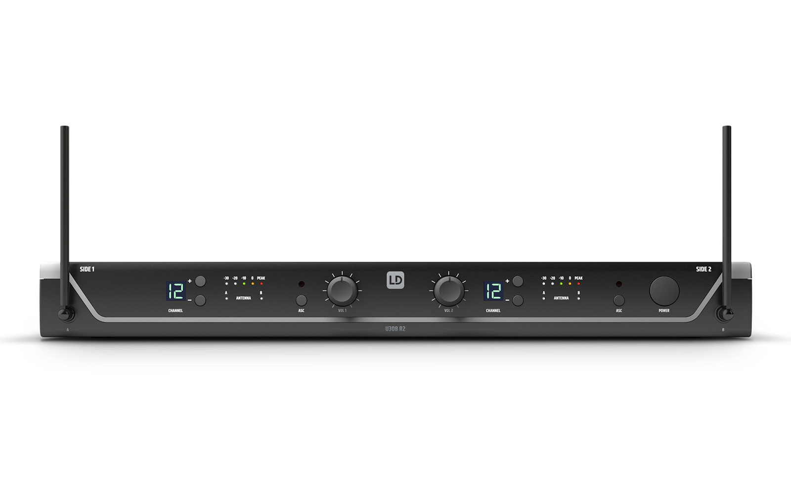 LD Systems U305 BPH 2 Dual - Funkmikrofon System mit 2 x Bodypack und 2 x Headset - 584 - 608 MHz