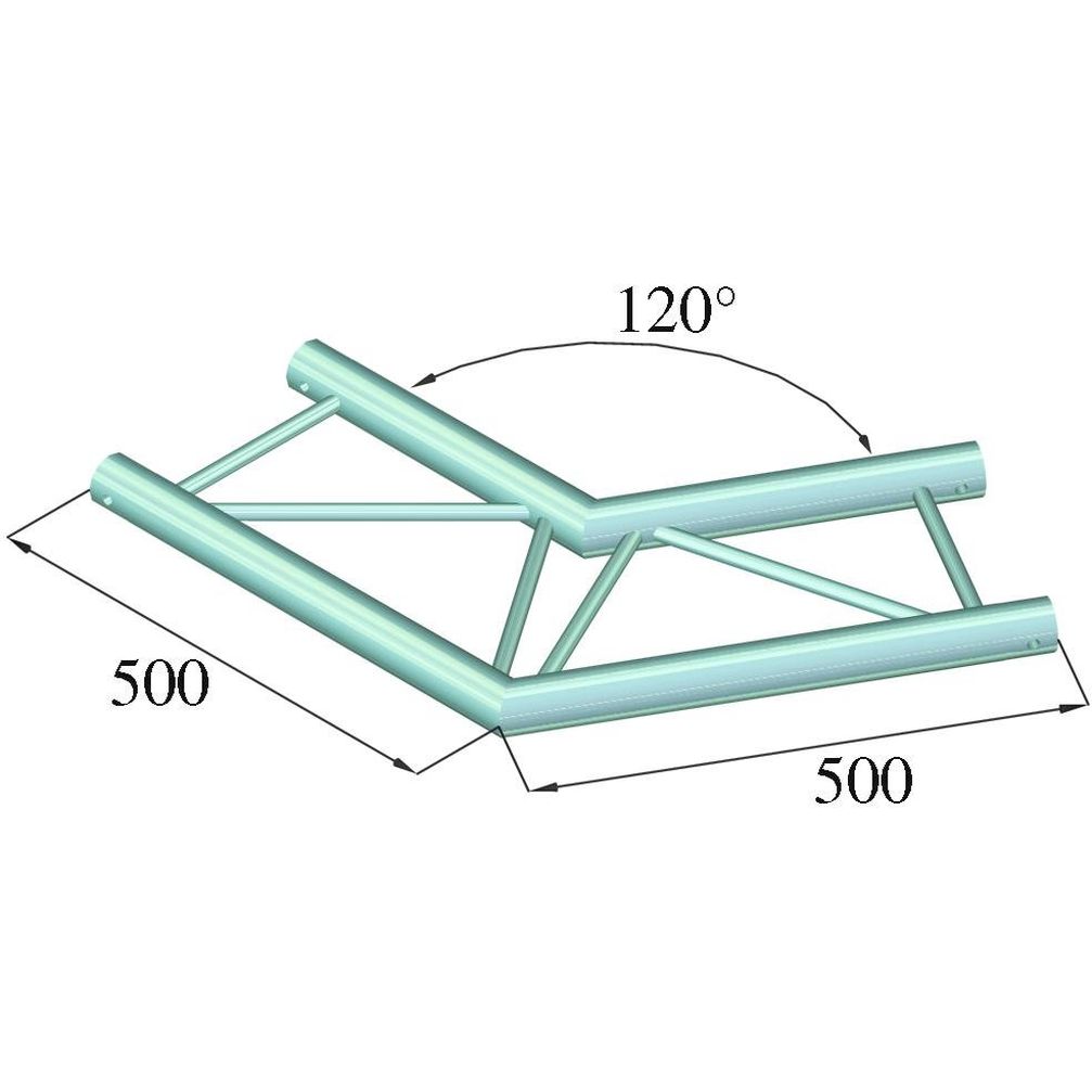 Alutruss Bilock BQ2-PAC22H 2-Weg Ecke 120°