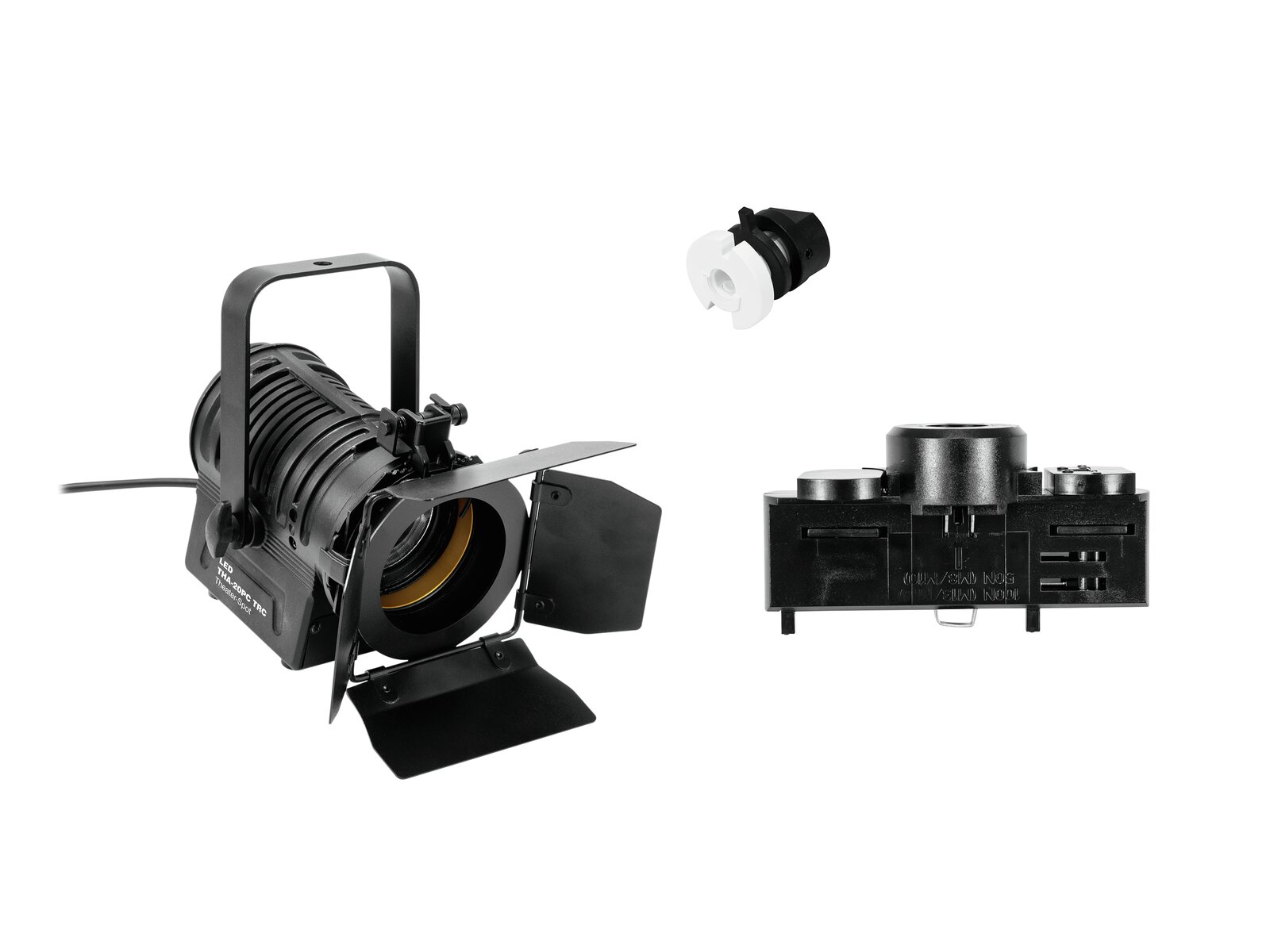 Eurolite Set DIY LED THA-20PC TRC + Stromschienenadapter, 3-phasig, schwarz