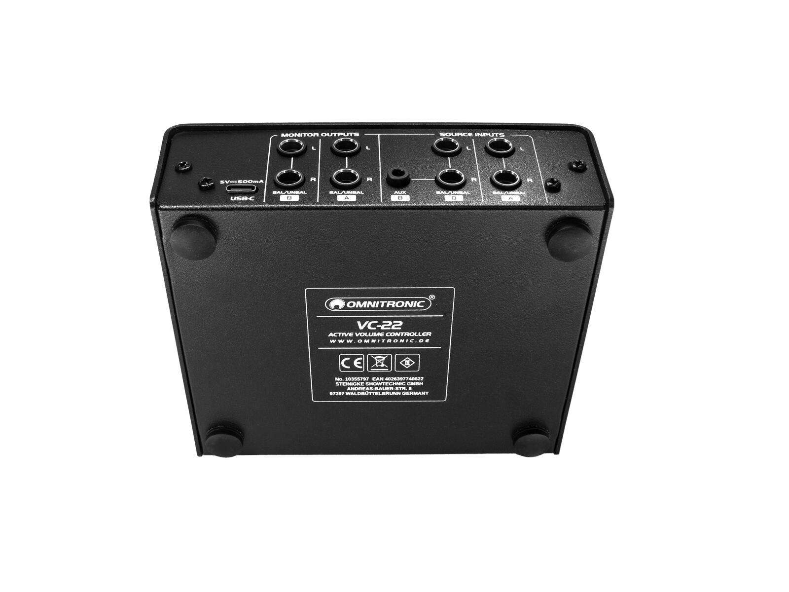 Omnitronic VC-22 Lautstärkeregler, aktiv