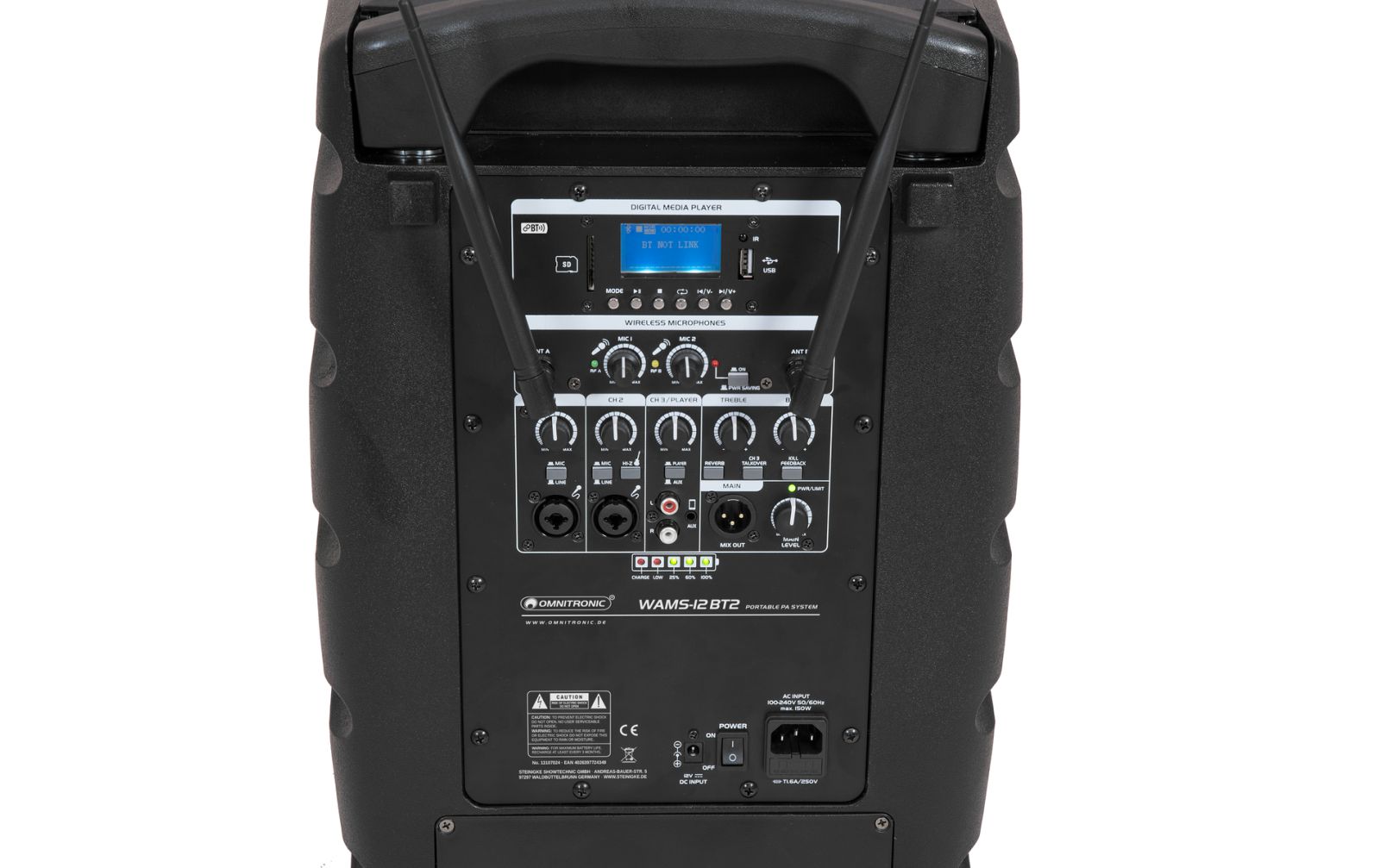 Omnitronic WAMS-12BT2 Drahtlos-PA-System