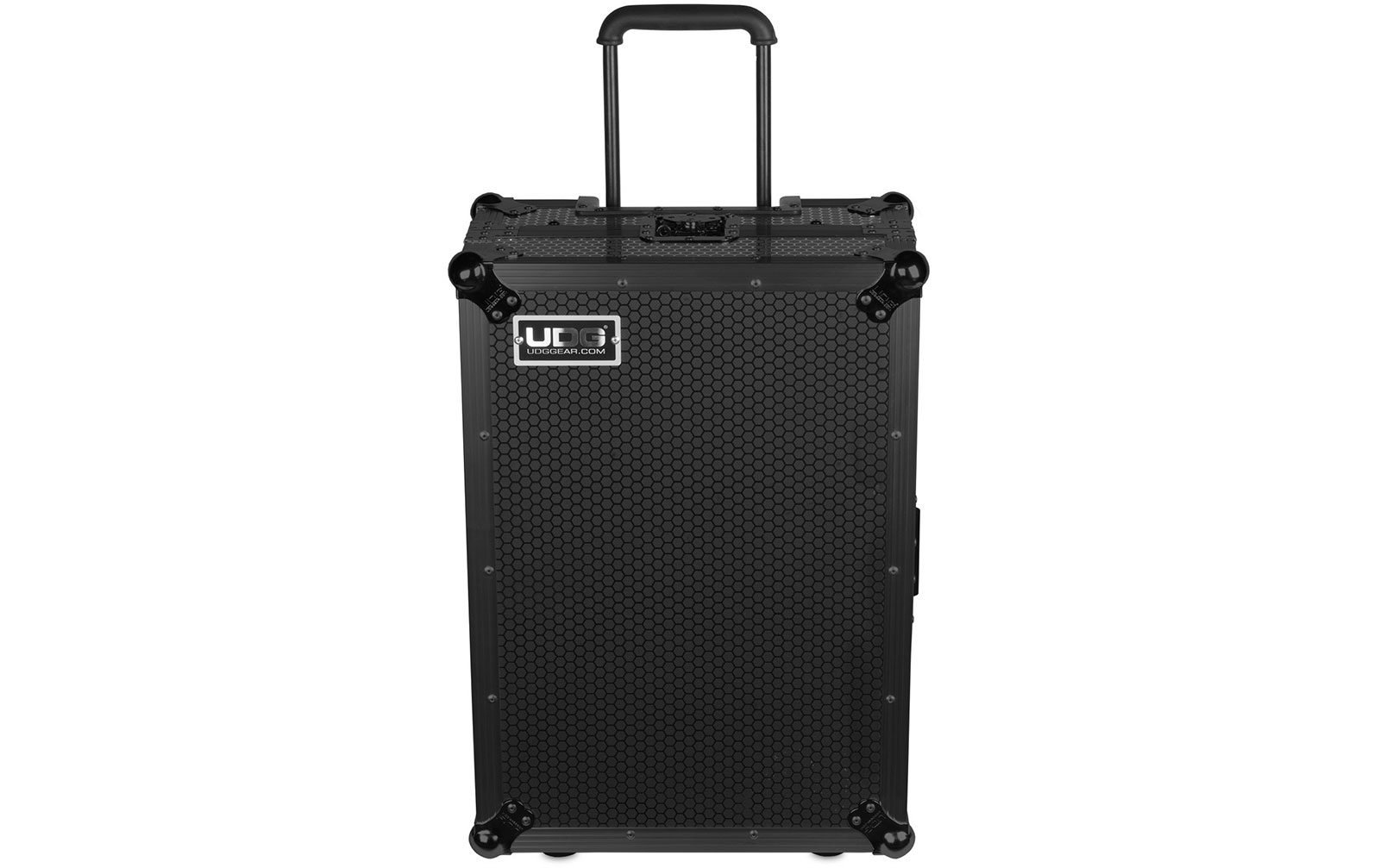 UDG Ultimate Flight Case Multi Format XL Black Plus (Laptop Shelf, Trolley & Wheels) (U91059BL)