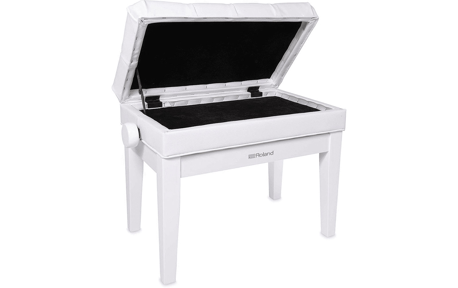 Roland RPB-500PW Klavierbank mit Staufach, Polished White