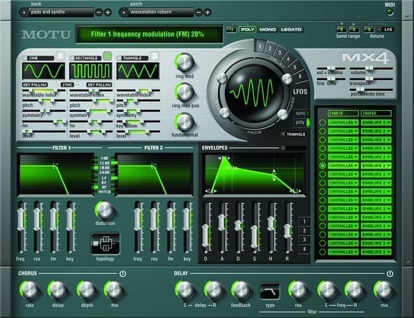 MOTU MX 4 Schulversion, englisch