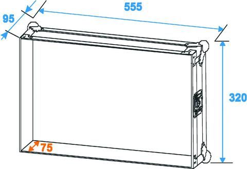 Roadinger Rack Profi 6HE 45cm