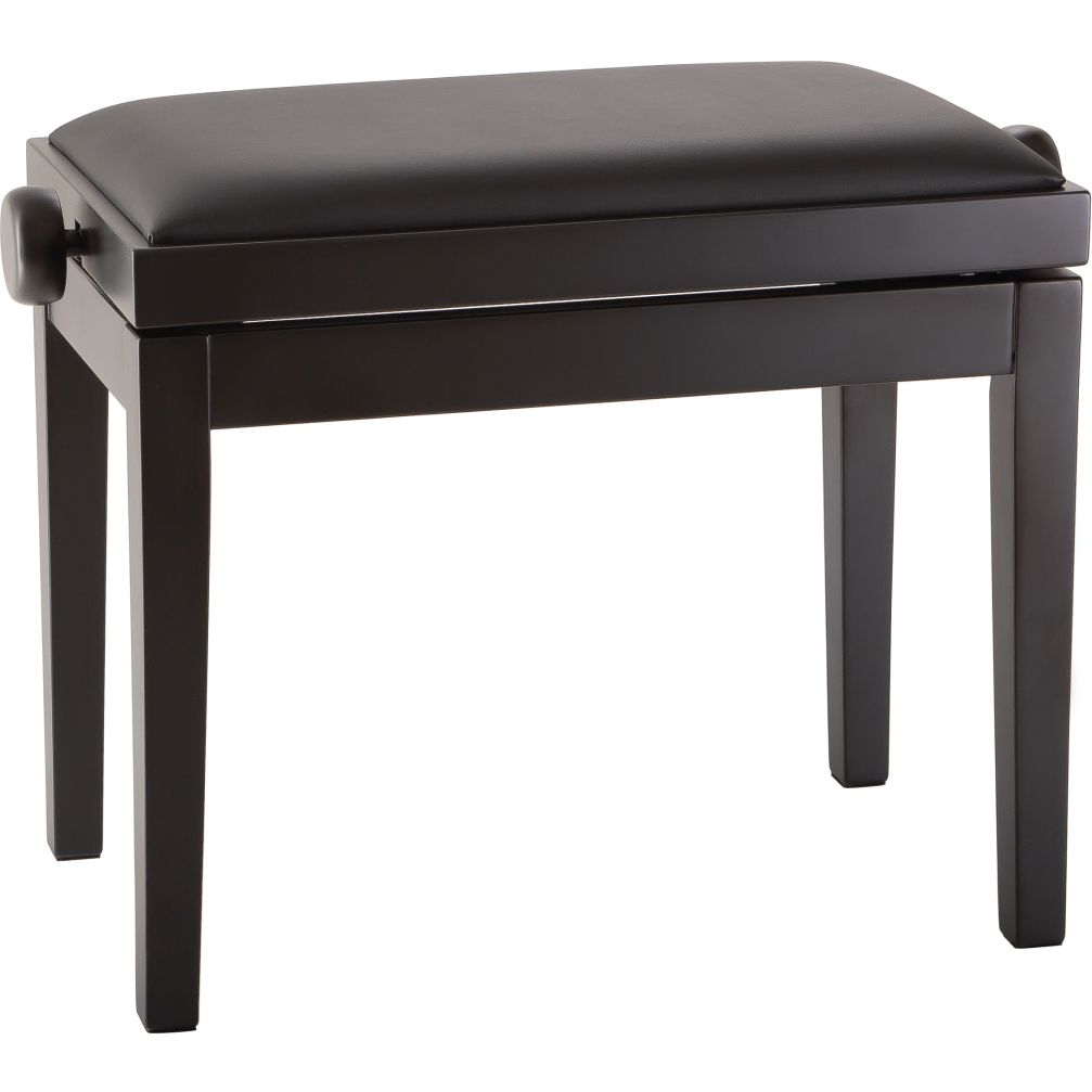 K&M 13970 Klavierbank, Bank schwarz matt, Sitz Kunstleder schwarz