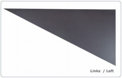nivtec Systempodest, Dreieck, 150 cm x 100 cm, links, Standard-Multiplex