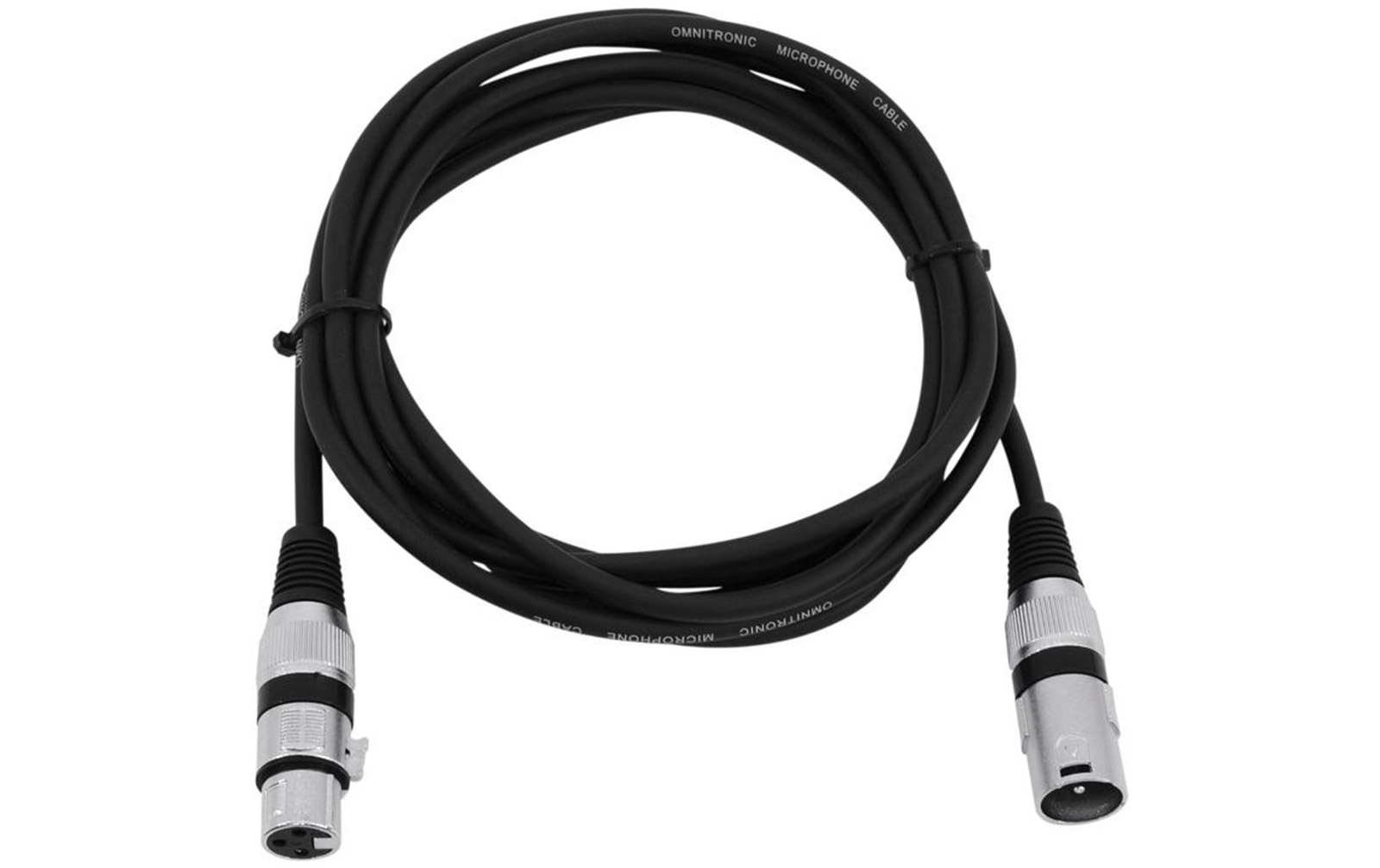 Omnitronic XLR Kabel 3pol 3m, schwarz
