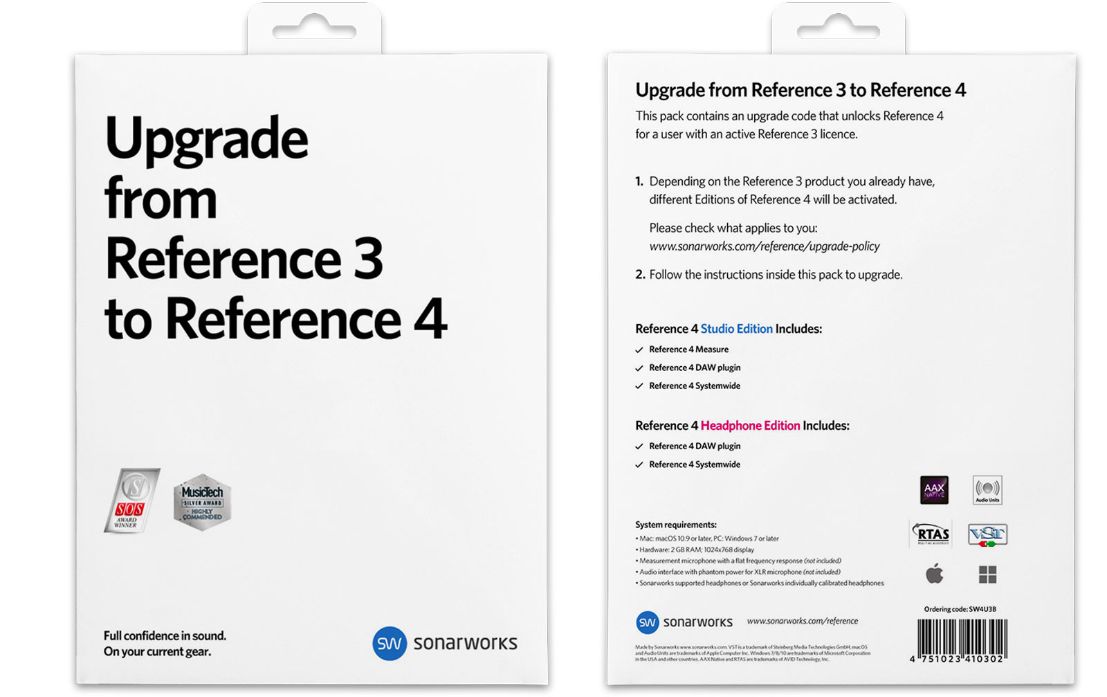 Sonarworks UPGRADE Reference 3 to Reference 4 - Box