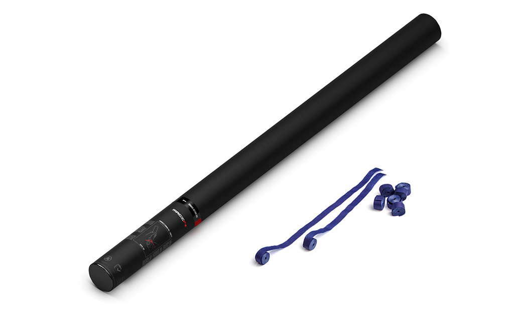 Magic FX Handheld Luftschlangen Kanone Pro 80cm Dunkelblau