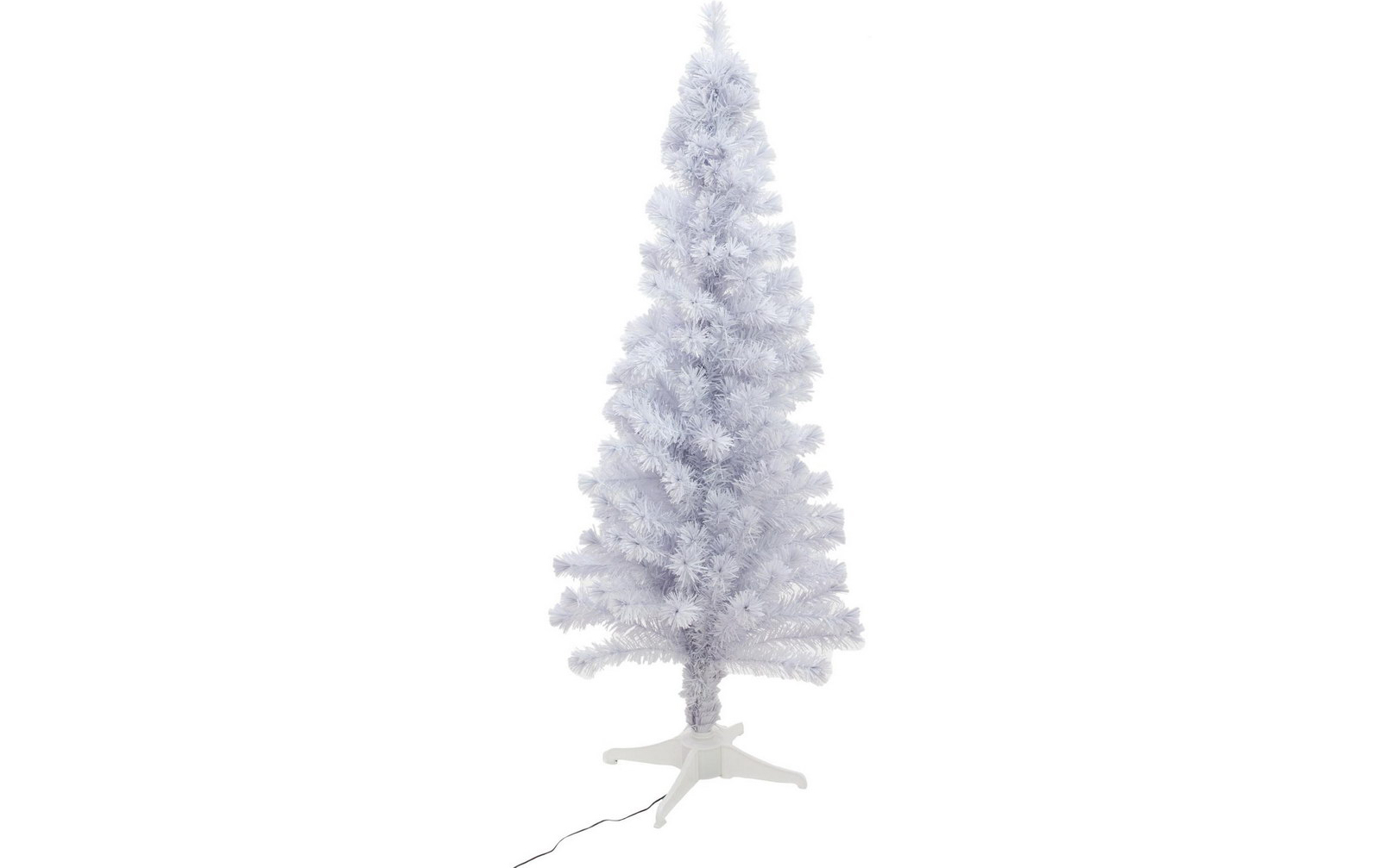 Europalms Tannenbaum Fiber LED, 180cm, weiß, Kunststoff