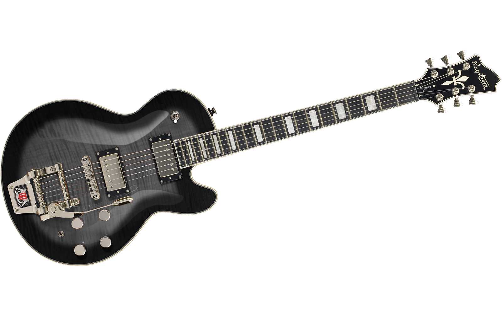 Hagstrom Super Swede Tremar Cosmic Blackburst