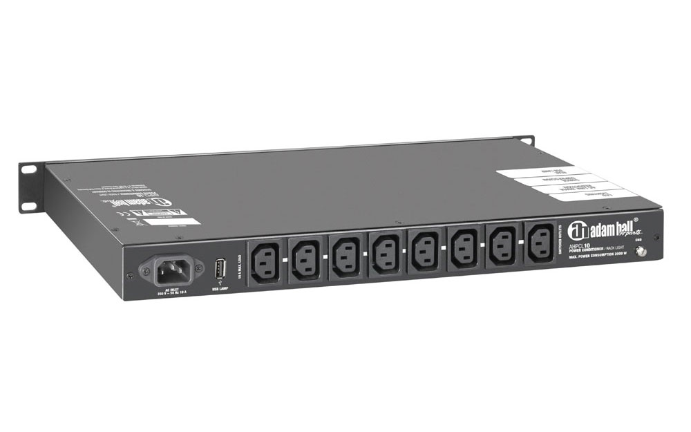 Adam Hall PCL 10 Power Conditioner mit Rack-Beleuchtung