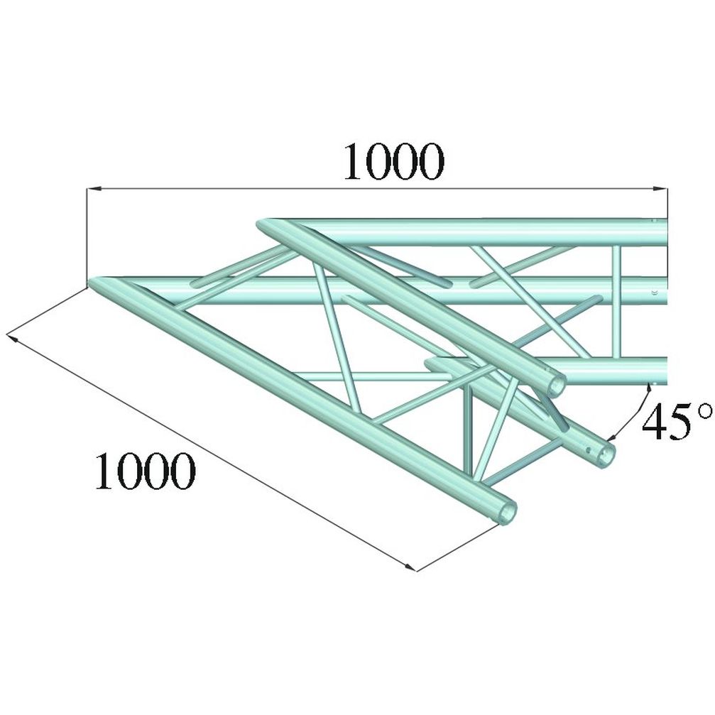 Alutruss Trilock 6082AC-19 2-Weg-Ecke 45°