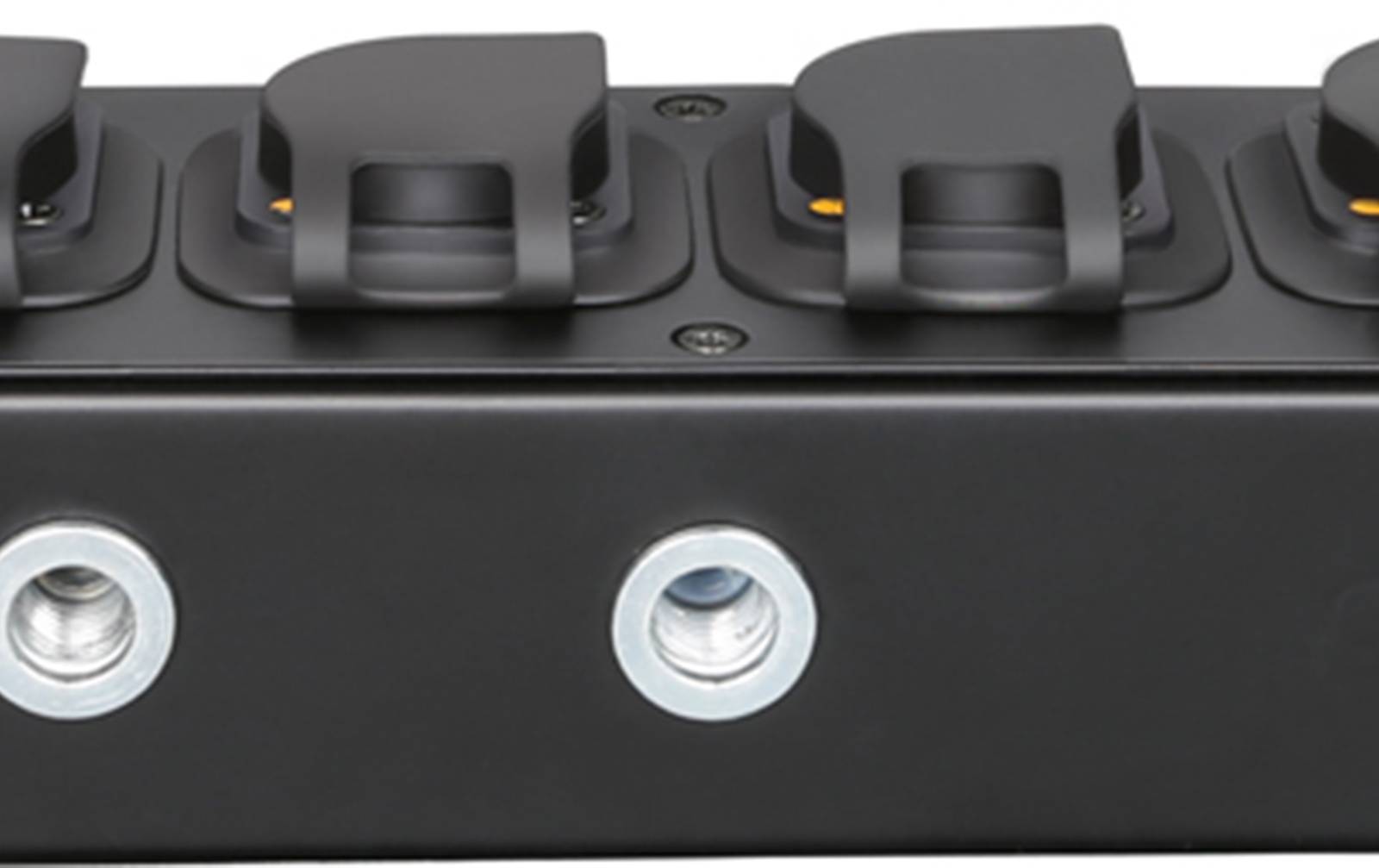 Adam Hall PROPORT 4 TT Stromverteiler 1 x Schwarz & Gelb Power Input 5 x Schwarz & Gelb Power Output