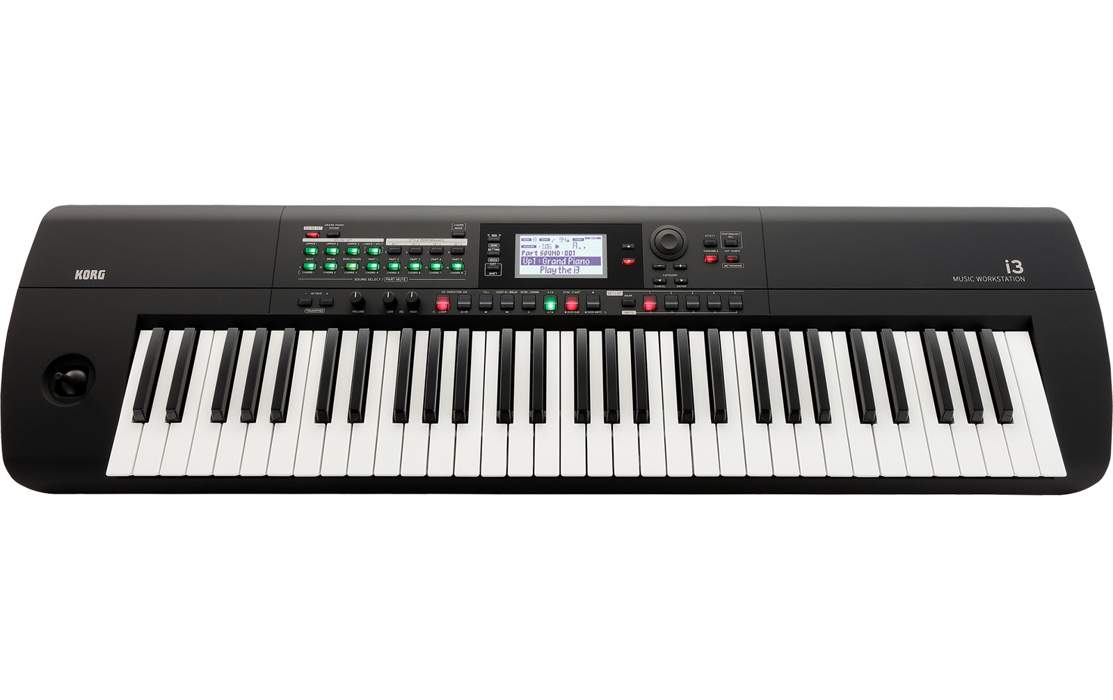 Korg i3 Workstation mit 61 Tasten, schwarz