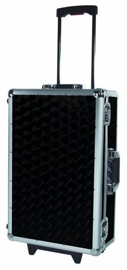 Roadinger CD-Case schwarz 120 CDs mit Trolley