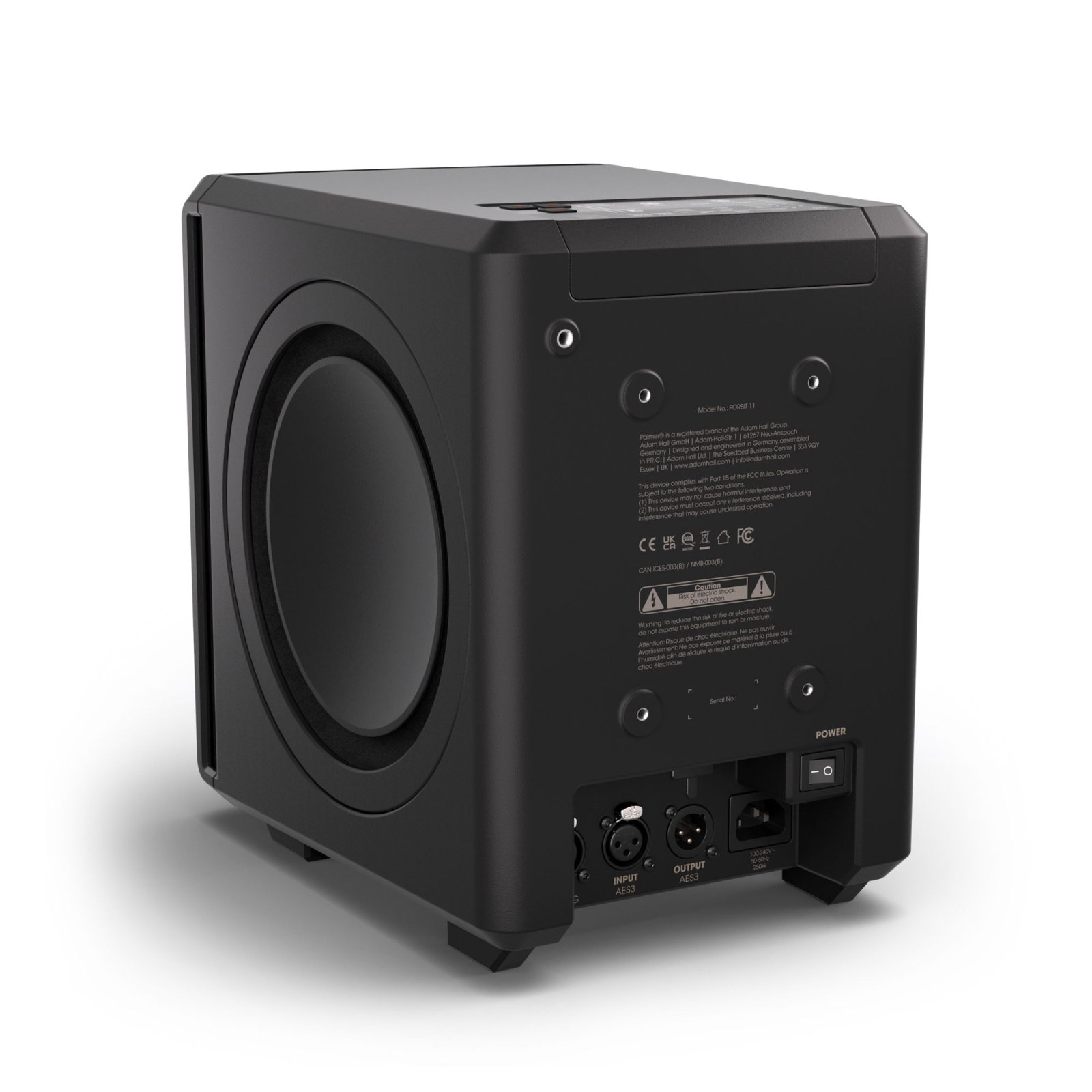 Palmer ORBIT 11 Studiomonitor Schwarz