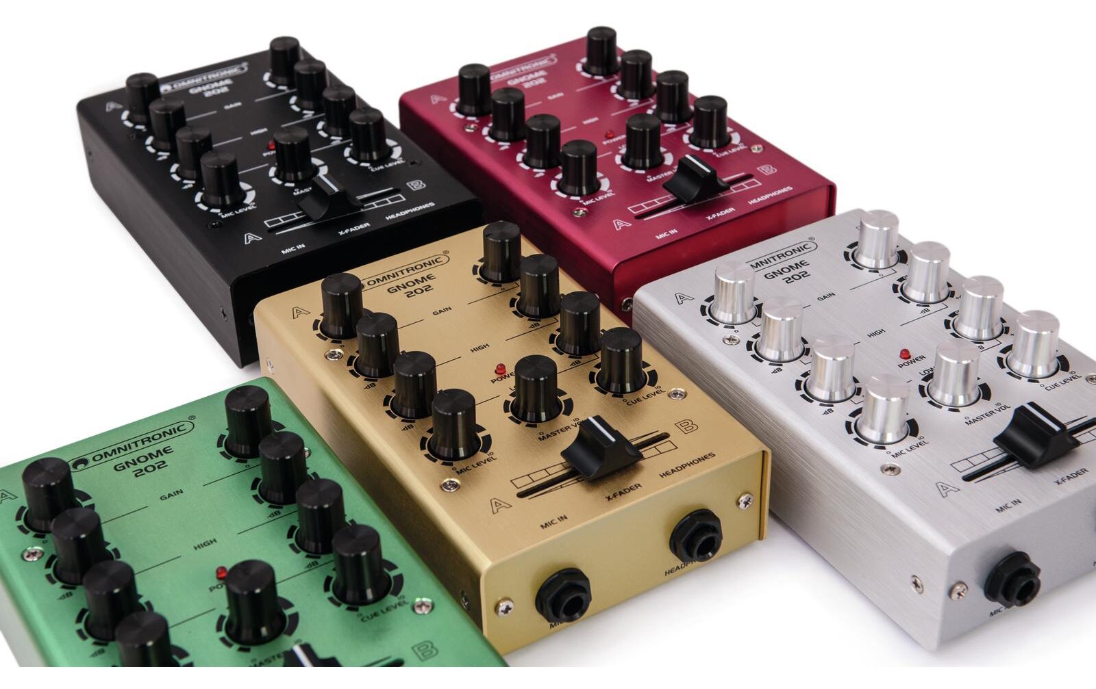 Omnitronic GNOME-202 Mini-Mixer grün