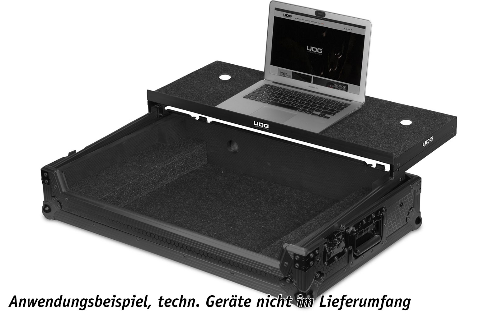 UDG Ultimate Flight Case Pioneer XDJ-RX2 Black MK3 Plus (L&W) (U91015BL3)