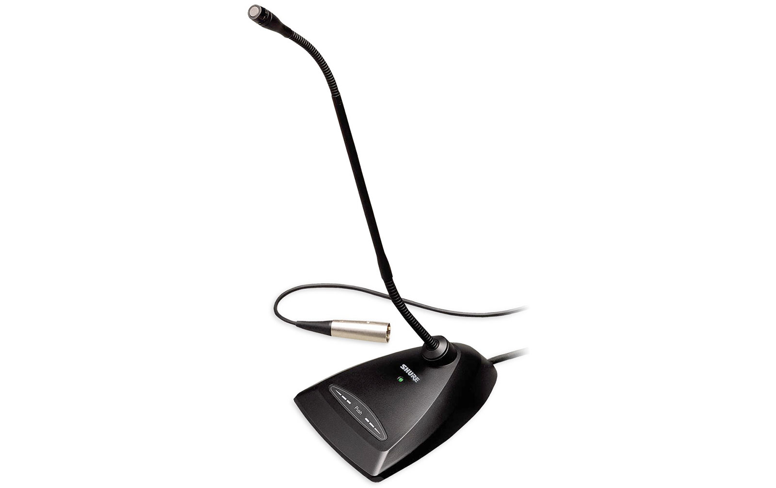 Shure MX 418 D/C Microflex Schwanenhalsmikrofon mit Tischfuß
