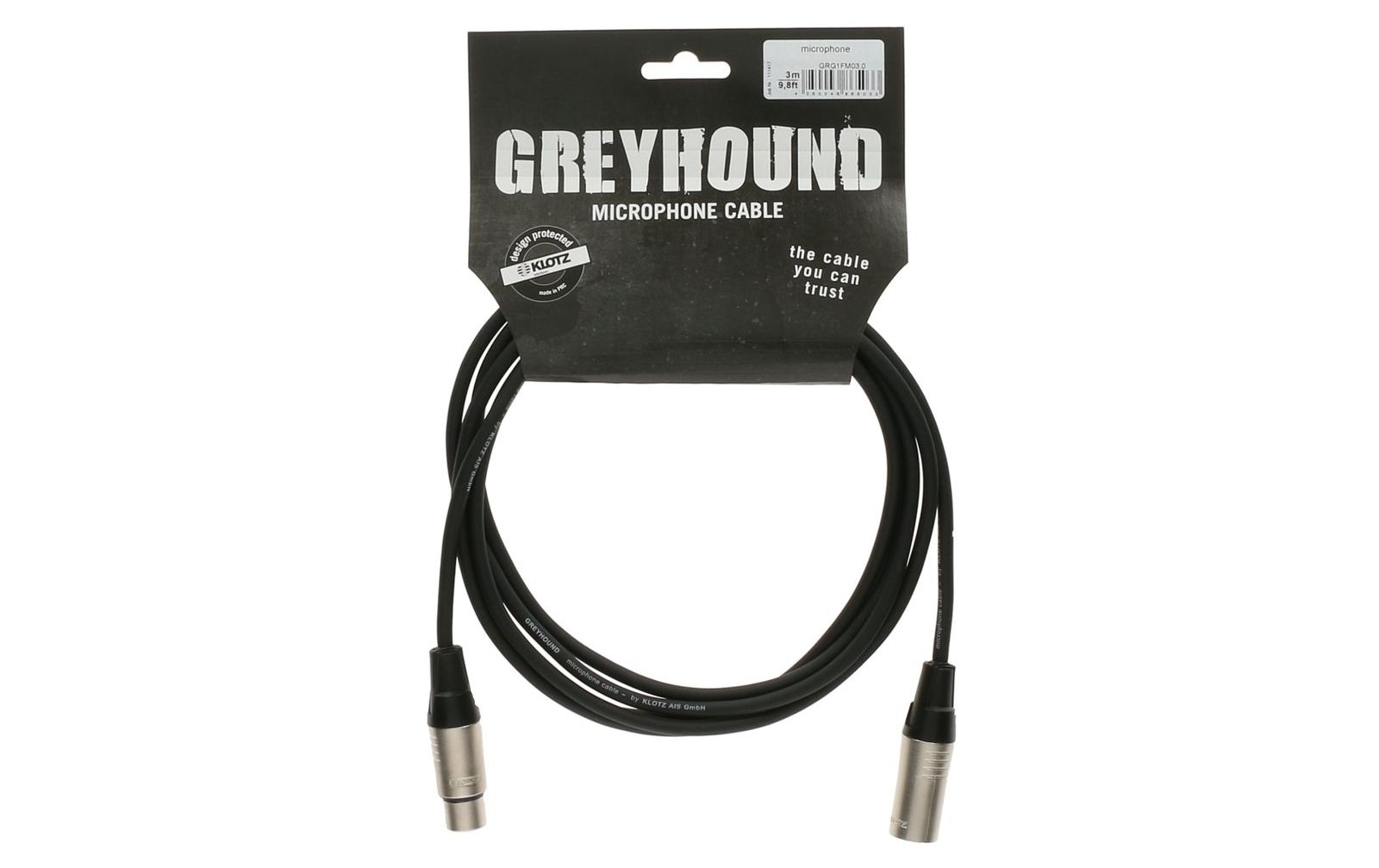 Klotz Greyhound Mikrofonkabel 5m XLR