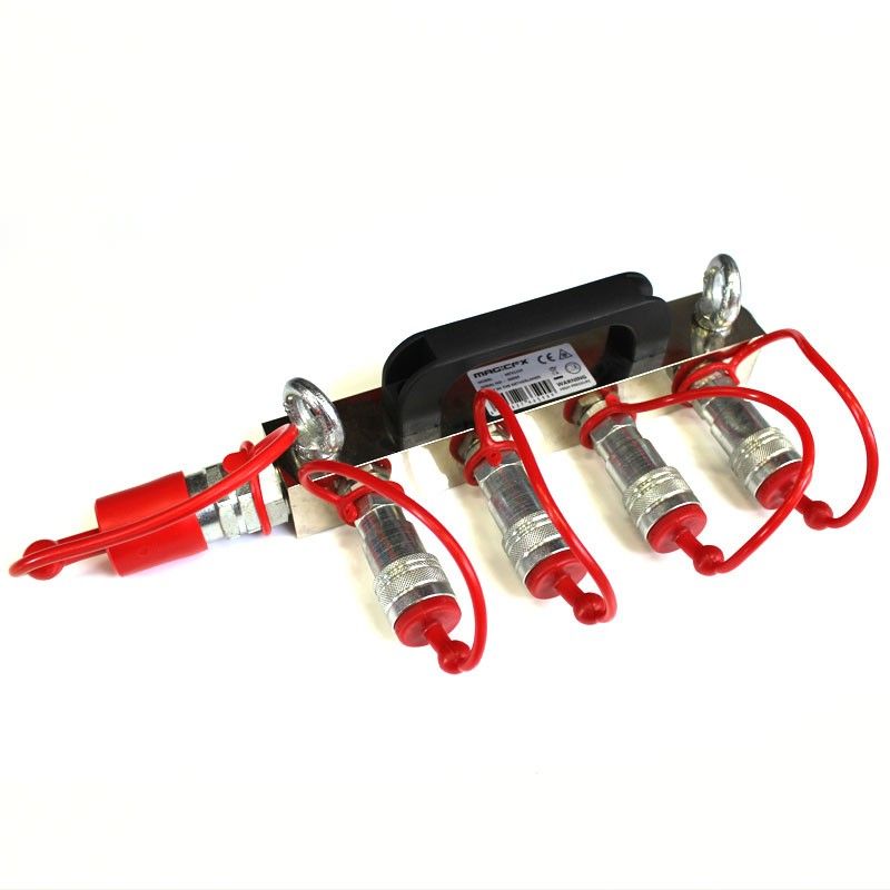 Magic FX CO2 high pressure Distribution Block (1x 3/4 hose in, 4x 3/8 out)