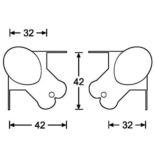 Adam Hall 40801 Kugelecke klein