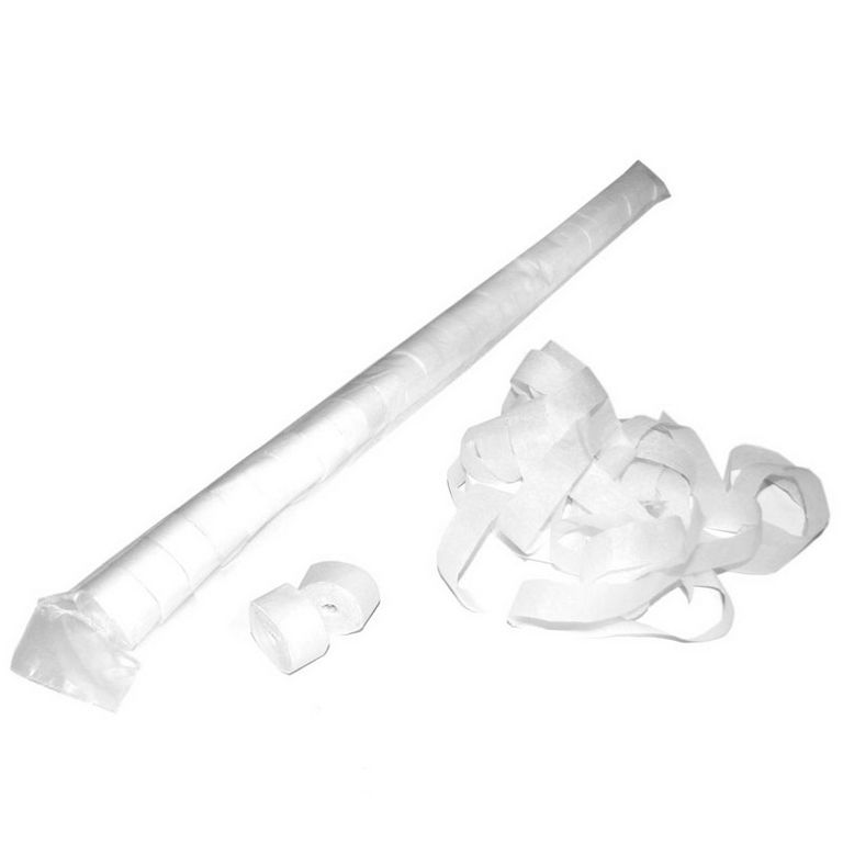 Magic FX Luftschlangen 10m x 1.5cm Weiß Beutel