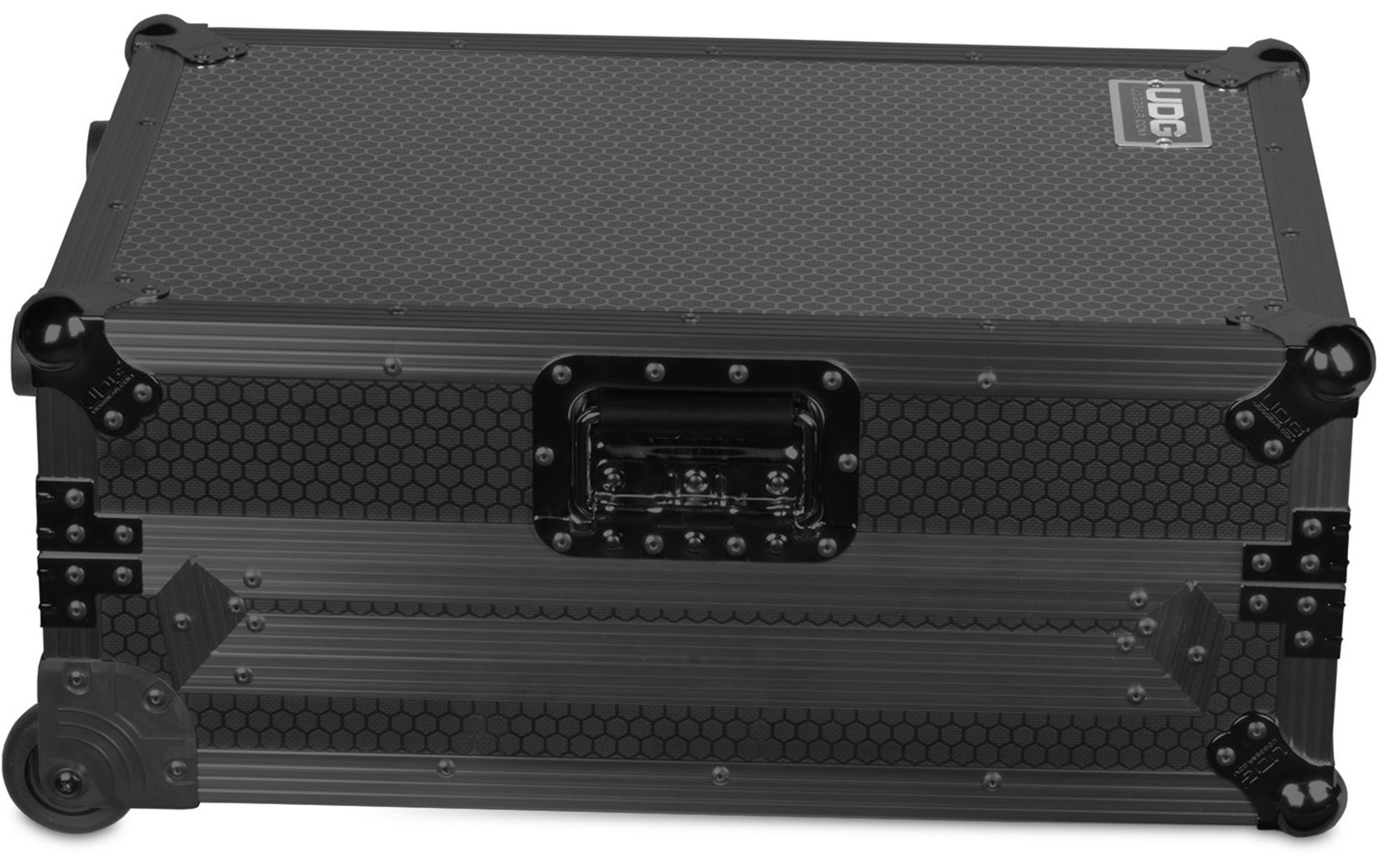UDG Ultimate Flight Case Multi Format XL Black Plus (Laptop Shelf, Trolley & Wheels) (U91059BL)