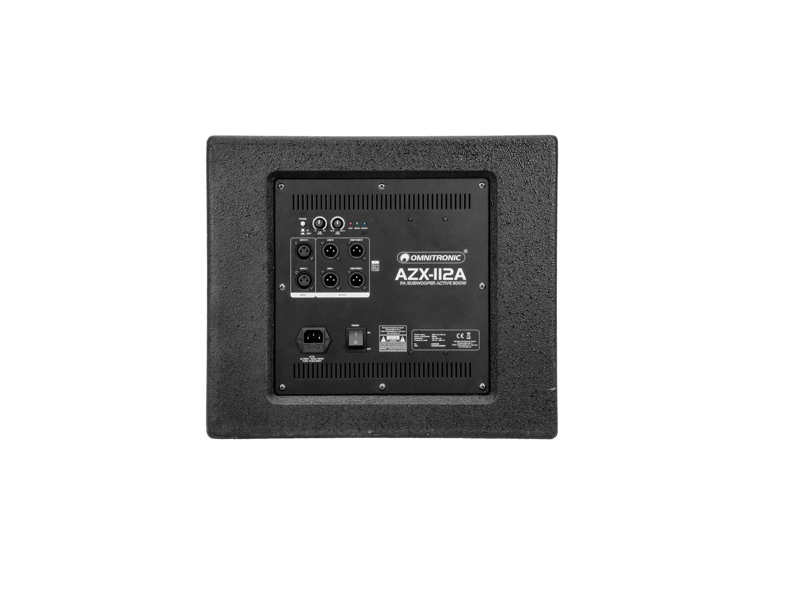 Omnitronic AZX-112A PA-Subwoofer aktiv 300W