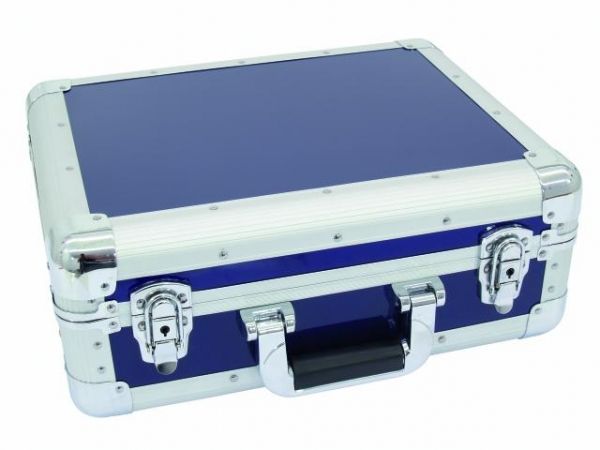 Roadinger CD-Case ALU Digital-Booking abgerundet blau