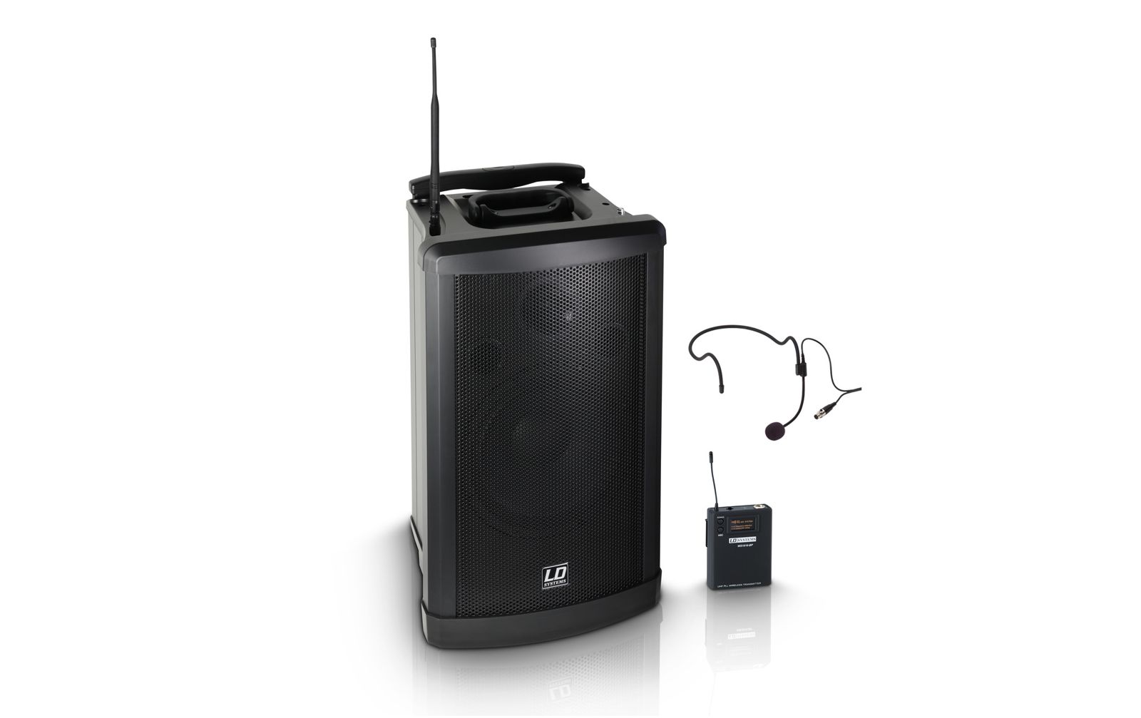 LD Systems Roadman 102 - Mobiler Lautsprecher mit Headset Frequenz 584 MHz - 607 MHz