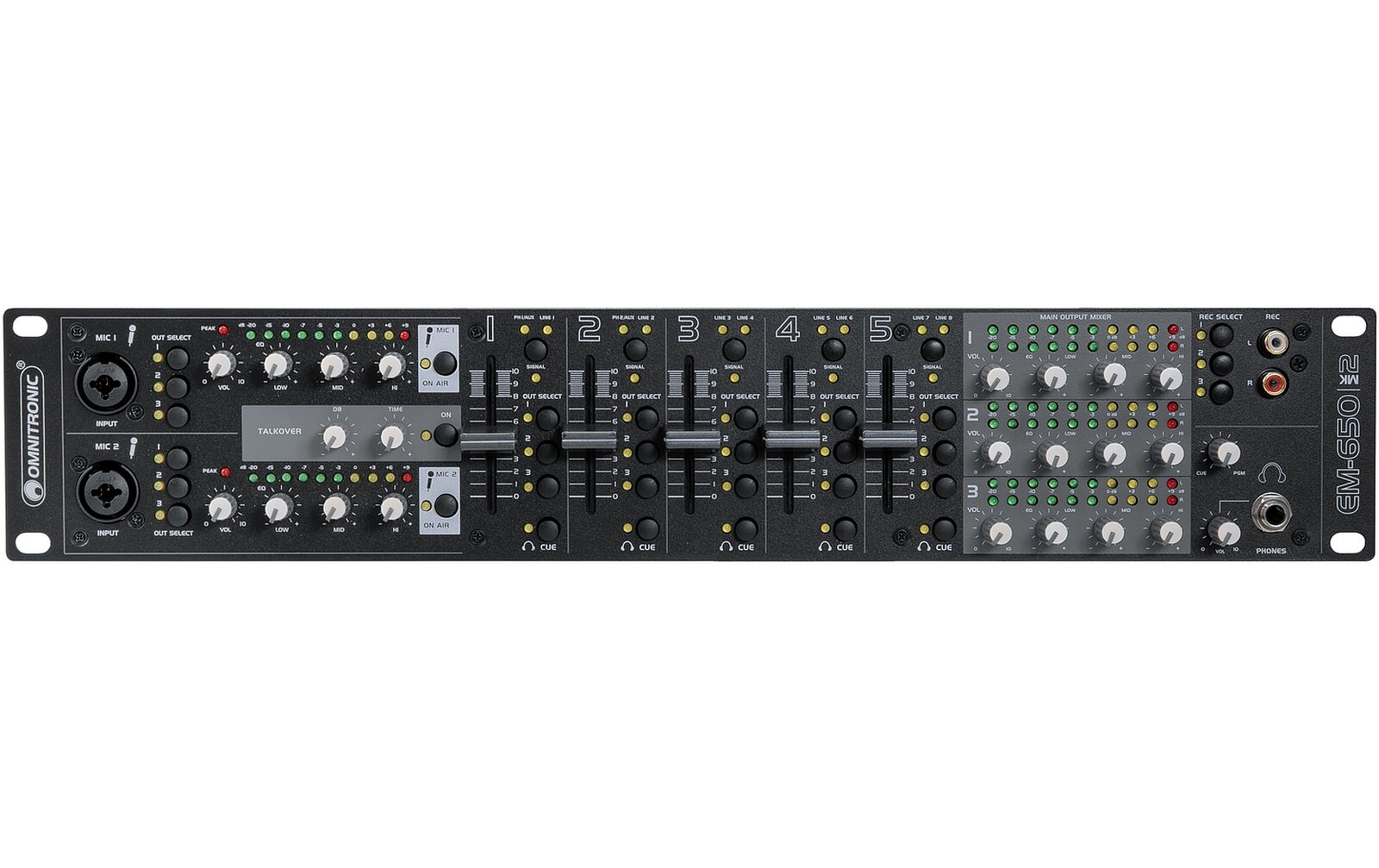 Omnitronic EM-650B MK2 Entertainment-Mixer