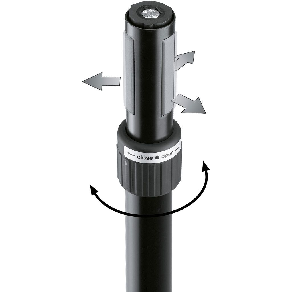 K&M 21366 Distanzrohr »Ring Lock«, schwarz