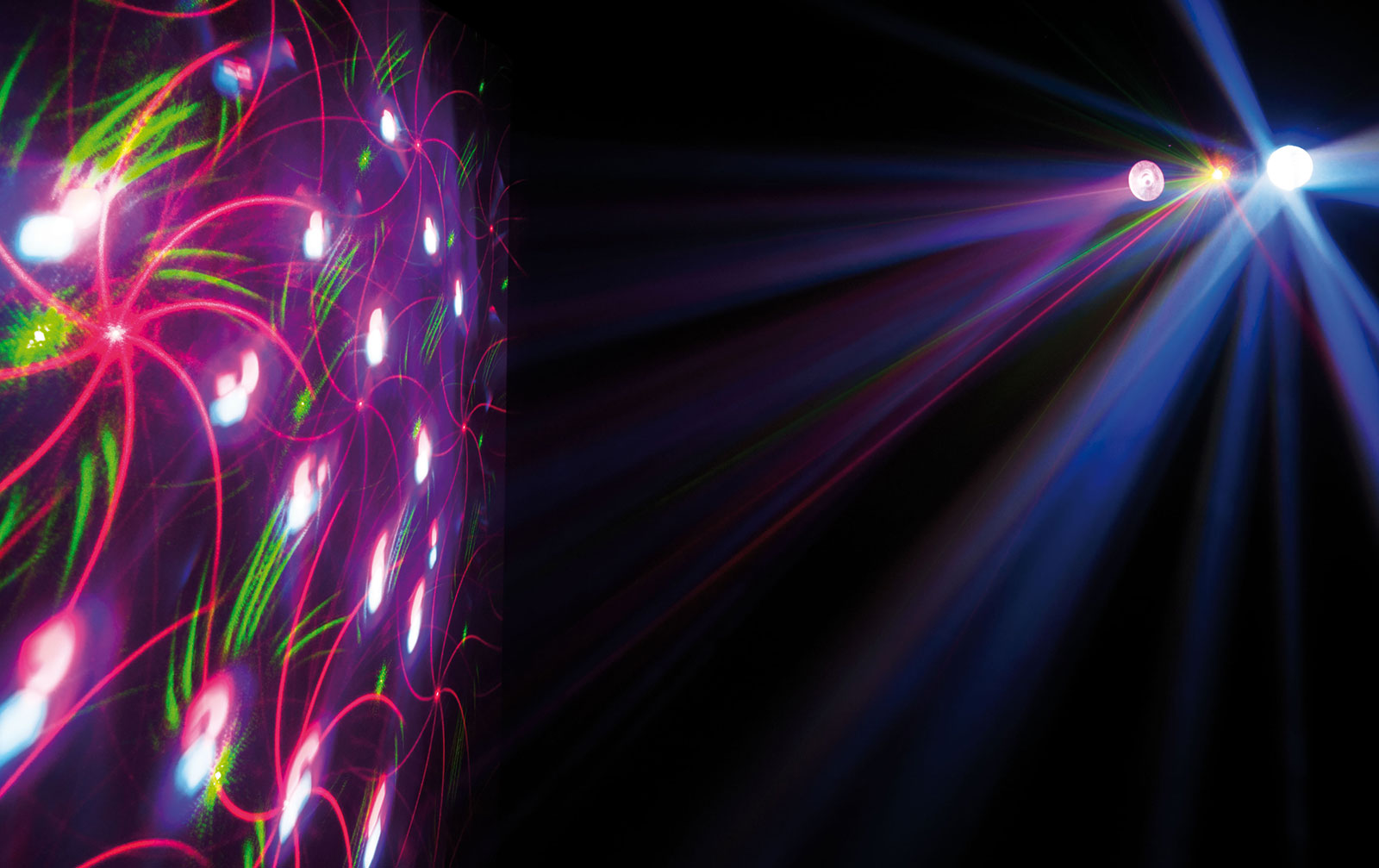 Showtec X-Terminator - 6 x 3W RGBWA LED + 12 Strobes + RG Laser